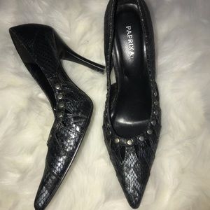 Vintage Paprika black/ gray heels